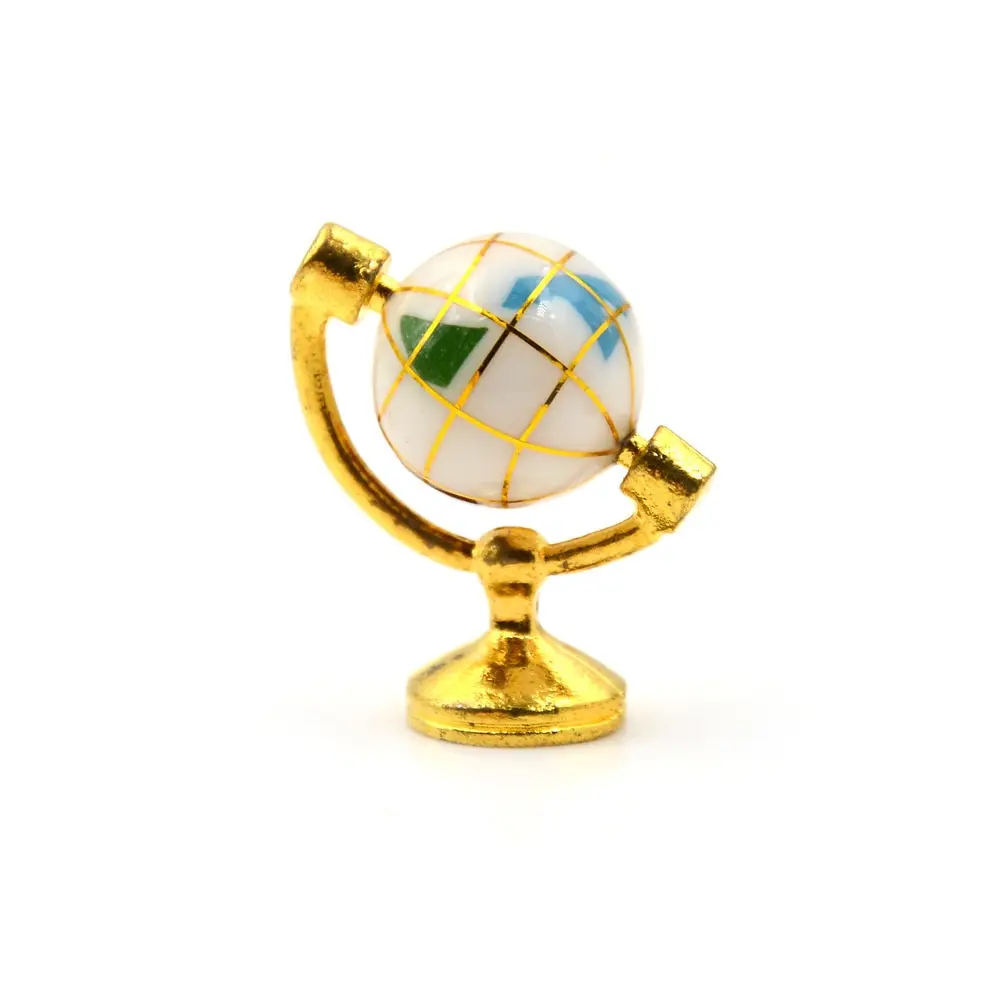 

Масштаб 1:12 миниатюрный поворотный шар с золотой подставкой вращающийся шар кукольный домик мебель для гостиной игрушки Аксессуары Оптовая...