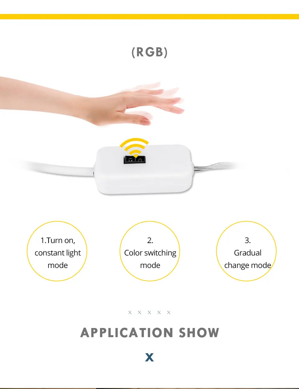 Ручной датчик развертки 5 В USB Светодиодная лента светильник RGB Диодная лента умный переключатель Светодиодная лента для шкафа ТВ ПОДСВЕТКА кухня украшение дома