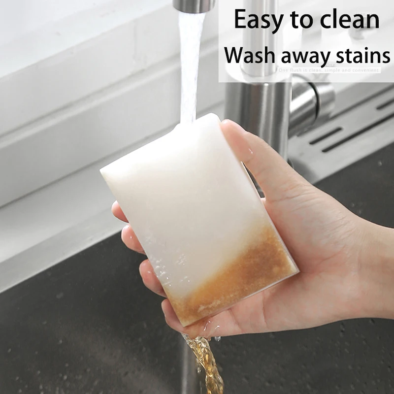 

10/20/50Pcs Melamine Sponge Magic Sponge Eraser 10x6x2cm White Cleaning Sponges For Kitchen Bathroom Accessories Cleaner