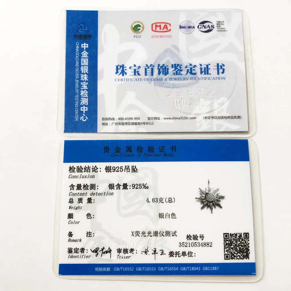 На подвеске Sun 925 стерлингового серебра Белый циркония для женщин и мужчин модные