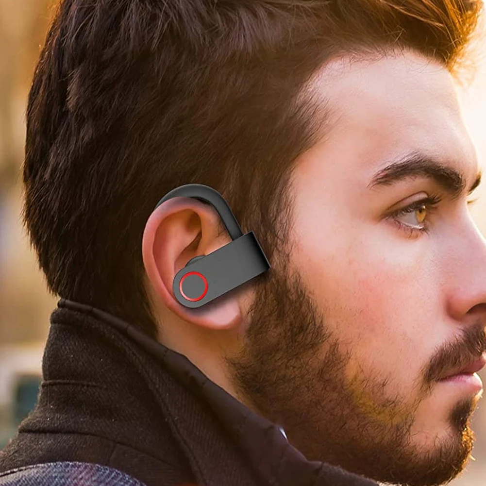 

Hot TWS Bluetooth 5.0 Sports Earbud Wireless Headphones High Stereo-Sound Ear Hook Noise Cancelling for iPhone Samsung Xiaomi