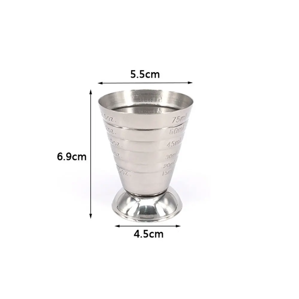 75 мл мерный стакан унция Jigger Бар коктейль напиток миксер ликер Mojito кофе кружка из