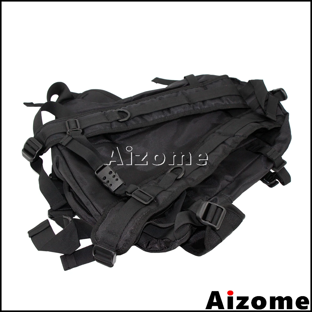 

Fashion ASMK Shoulder Bag Motorcycle Biker Backpack Racing Skateboard Backpack w/ 5 Aluminum Plates Camping Travel Bag
