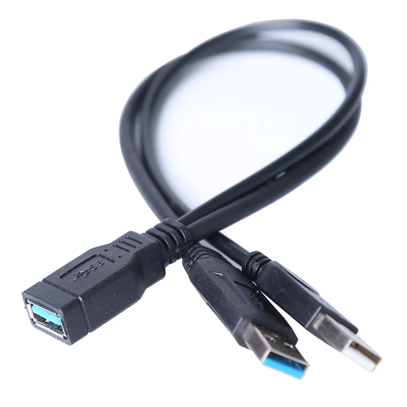 USB 3 0 Женский двойной Мужской дополнительный кабель удлинитель питания для 2 5