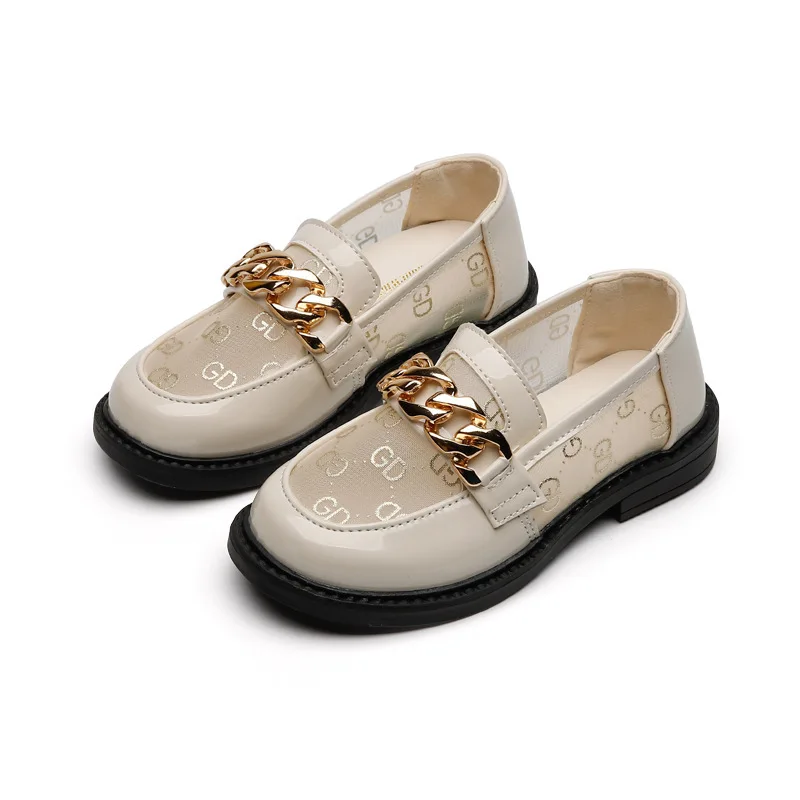 

2021 Summer Women's Shoes Casuals Slip-On Solid Metal Decoration Round Toe Fashion Sweet Flat Heels Breathable Flats