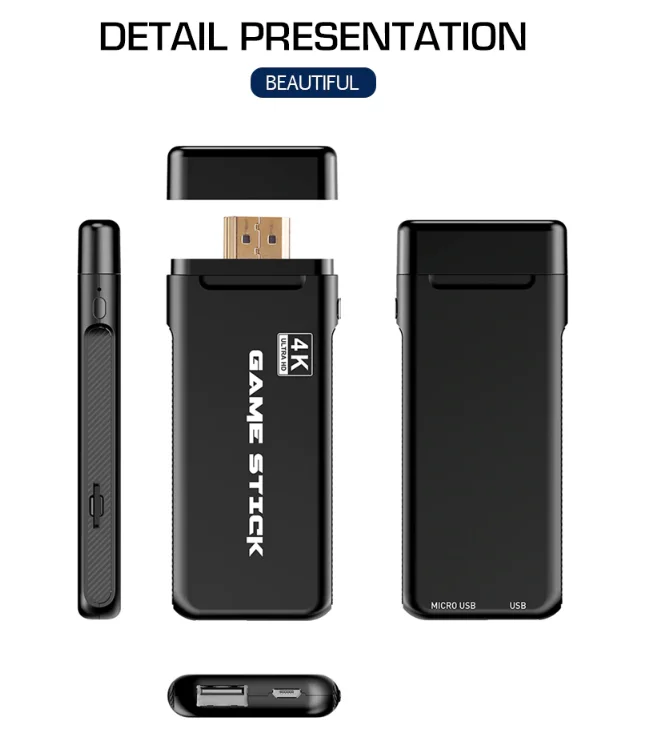 

USB Game Stick Video Game Console Wireless ConsoleBuilt In 3500 Classic Game8 Bit Mini Retro Controller Output Dual Player