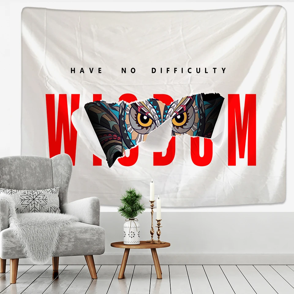 Богемный настенный гобелен в стиле хиппи большой размер с животными г. Настенная