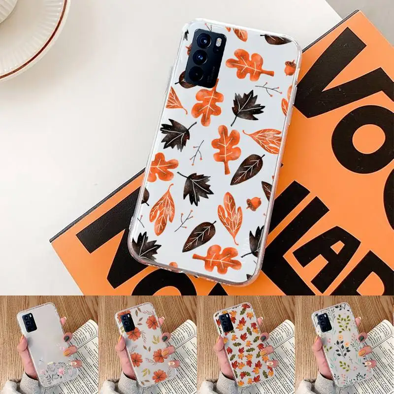 

autumn Phone Case Transparent For oppo Realme FIND V X Q 2 3 5 7 11 50 GT Q2 PRO PLUS moible bag
