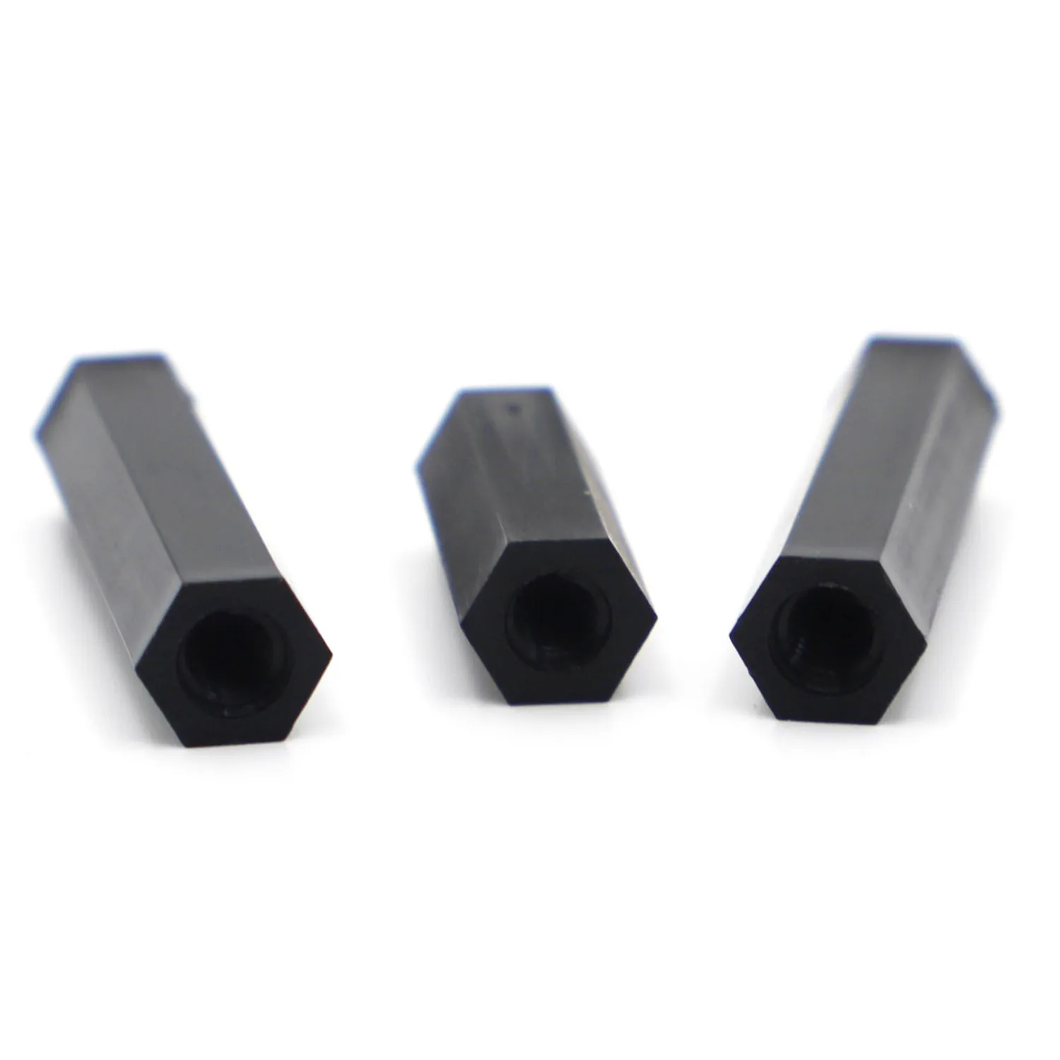 20/50pcs M2 M2.5 M3 M4 Female to Black Spacing Screws Hex Nylon Standoff Spacer Column Double Pass | Обустройство дома