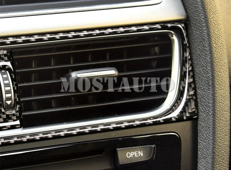 Центральная консоль из углеродного волокна для Audi A4 S4 крышка на решетку