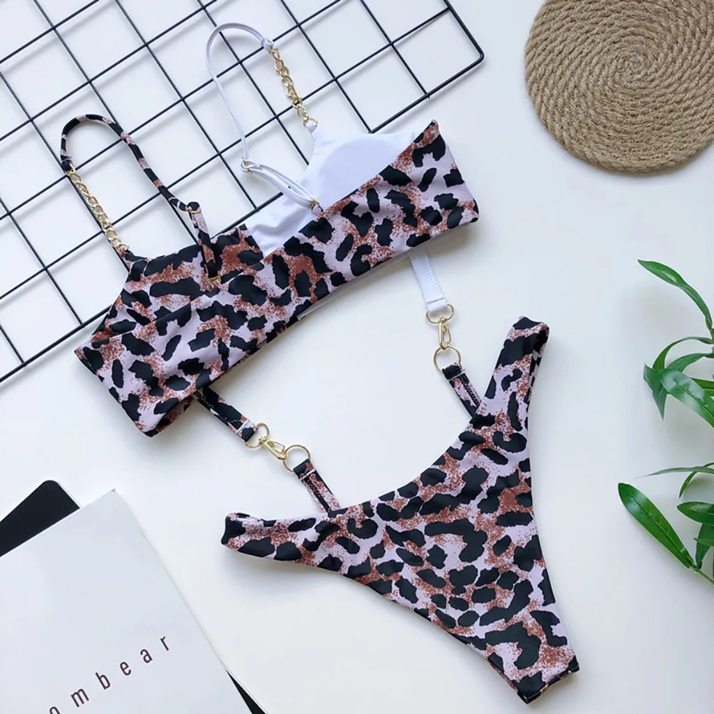 Женский купальник бикини Цельный цельный бюстгальтер пляжная одежда женский