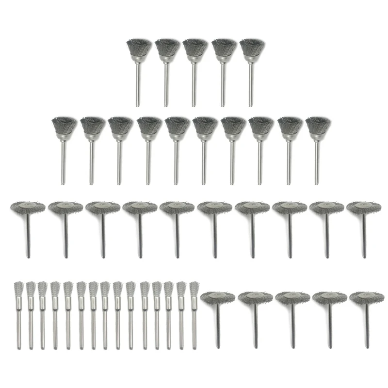 

15/45x Wire Brush Metal Rust Removal Buffing Wheel Anti-rust Stainless Steel Wire Wheel for Surface Grinding Polishing