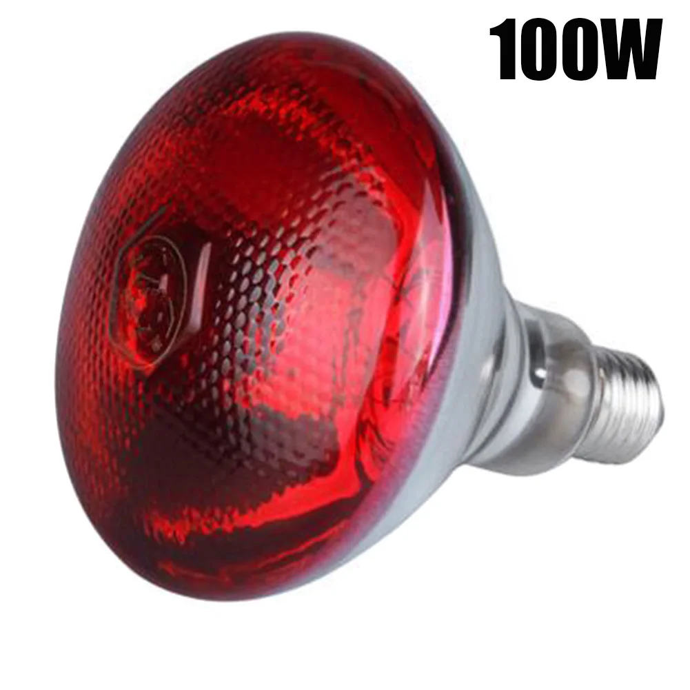 

100W 150W 200W 245W 240V Infra Red Heat Lamp Poultry Brooder Chicks Waterproof Hatching Puppies Piglet Bulb for Chicken