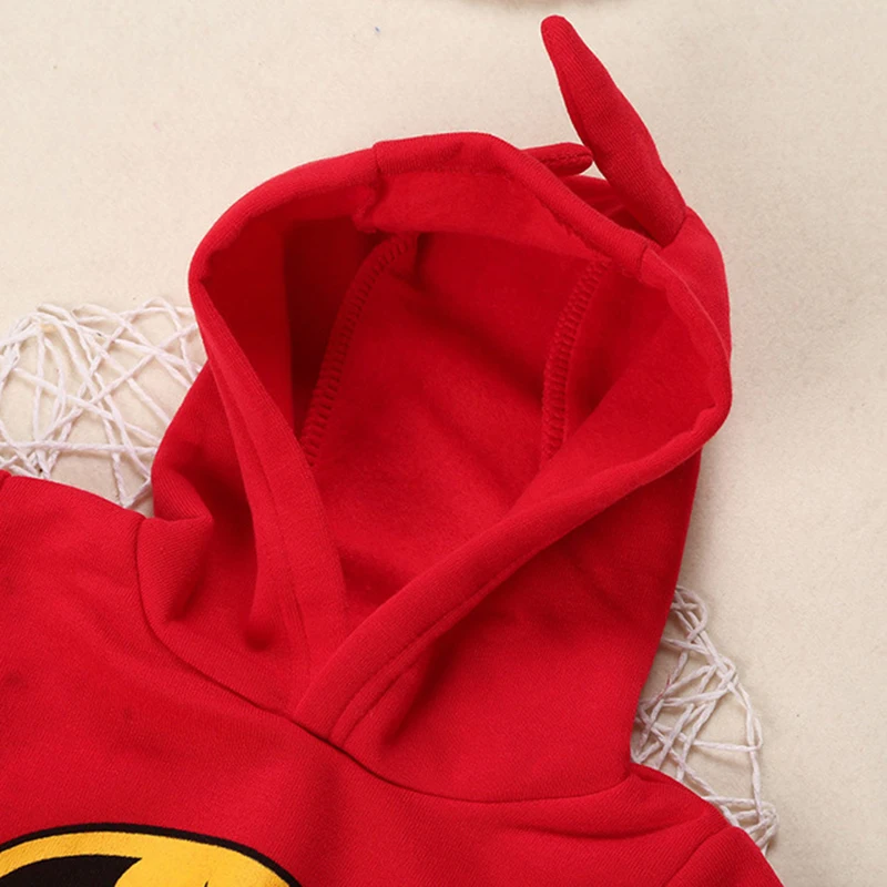 Серый комбинезон на молнии с капюшоном и принтом для новорожденных девочек