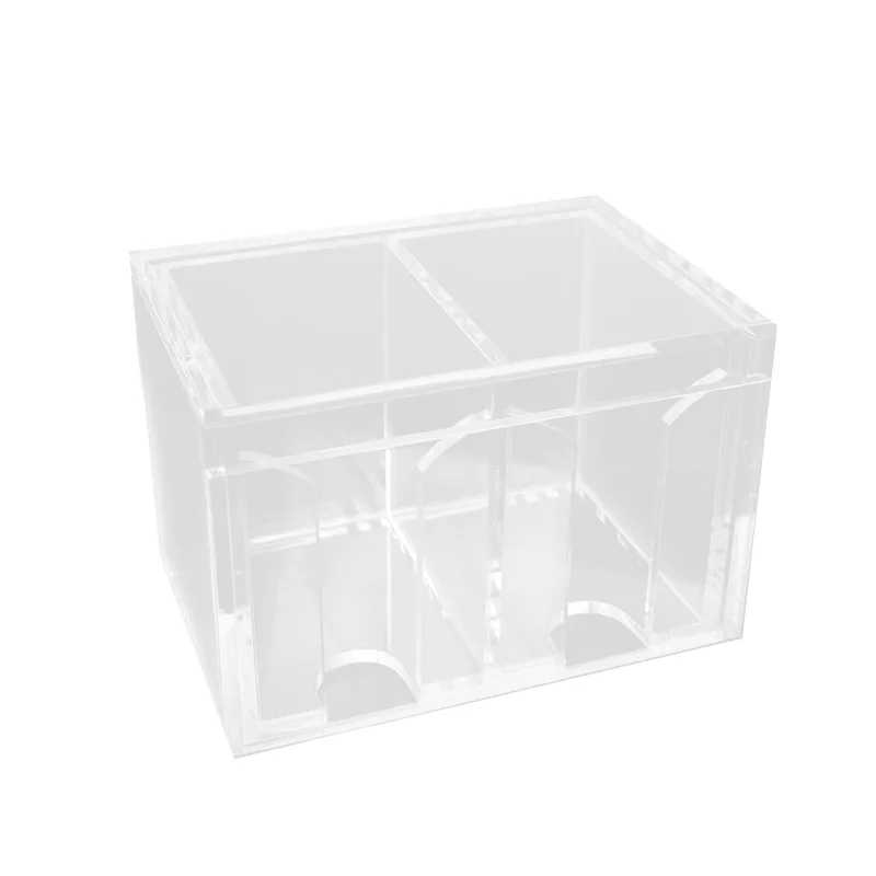 

Playing Card Holder Clear Acrylic Texas Poker Card Box Black Jack Baccarat Casino Board Game Accessory