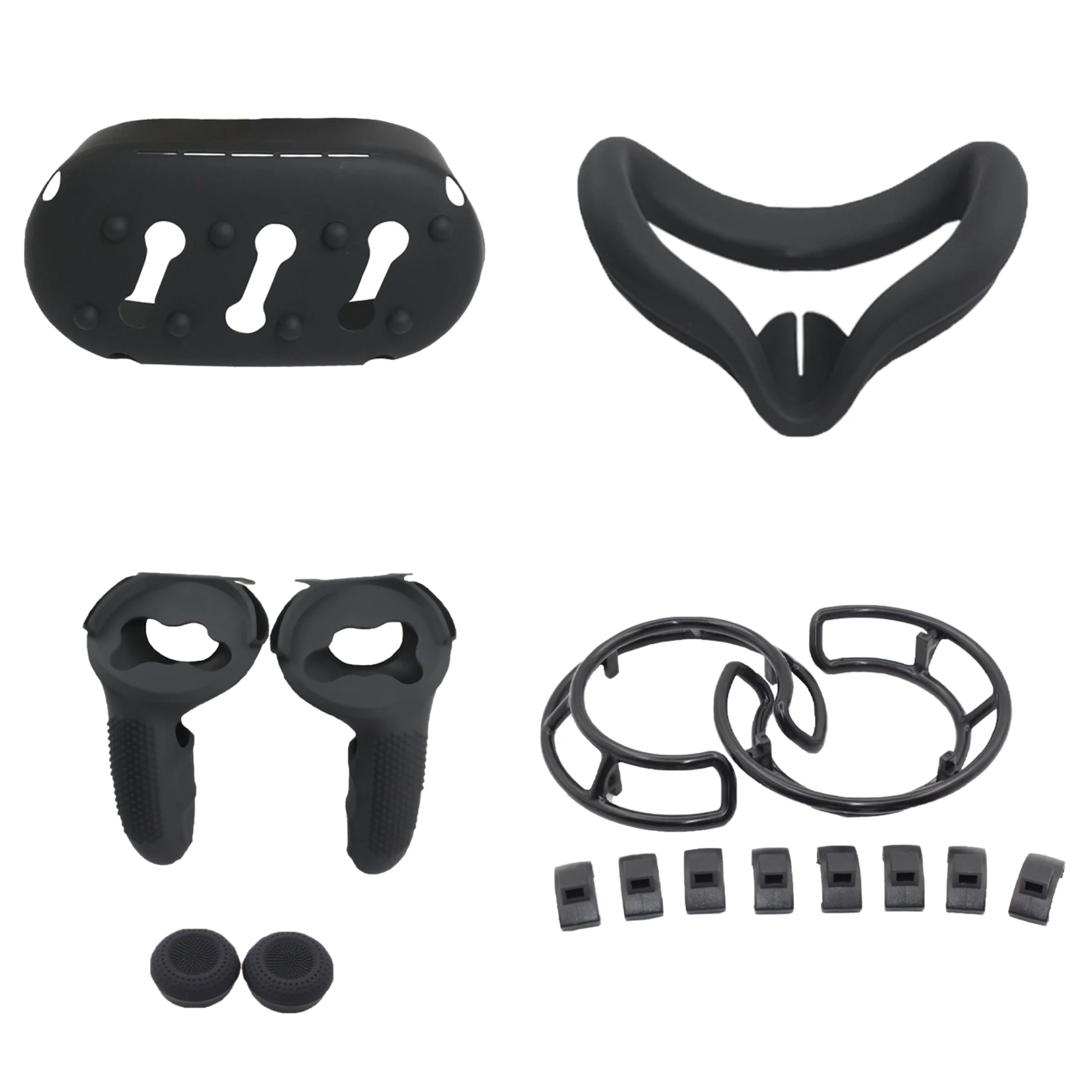 

Protective Headset Case Facial Cushion Replacement Parts Gaming Accessories Controller Grip Cover Rocker Caps For Oculus Quest 2