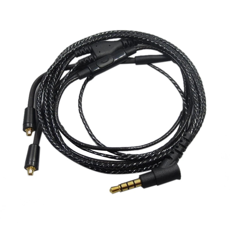 Кабель MMCX с серебряной пластиной для Shure SE215 SE315 SE425 SE846 съемный кабель микрофон