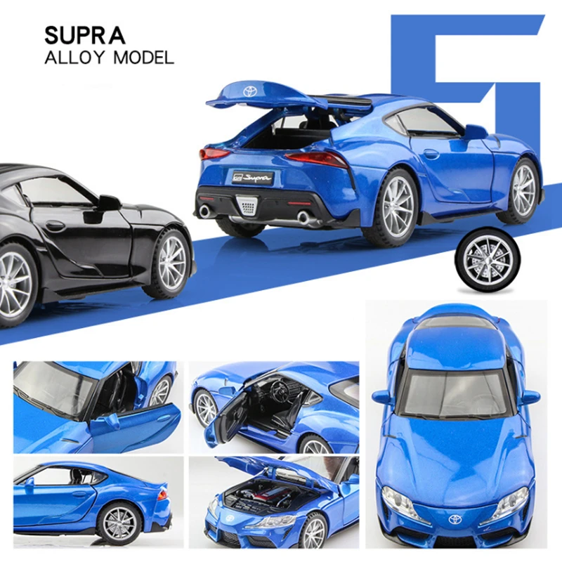 Новый arrvial1:32 игрушка автомобиля TOYOTA Supra брелок для автомобильных ключей