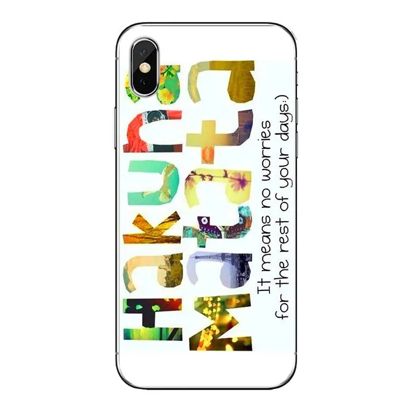 Для iPhone XS Max XR X 4 4s 5 5S 5C SE 6 6S 7 8 Plus samsung Galaxy J1 J3 J5 J7 A3 A5 TPU Чехлы Hakuna Matata Aztec Andes Trial |