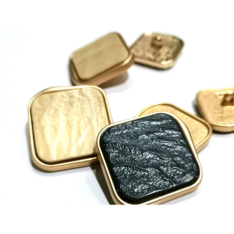 10 шт. металлическая Глянцевая пуговица из смолы сплава для шитья вручную