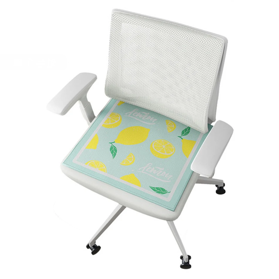 

2pcs Summer Cushion Blanket,Cool and Breathable Ice Silk Fiber Office Chair Cushion,Student's Chair Stool Cushion