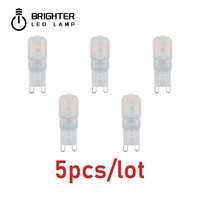 super bright chandelier lights g9 2 5w led light with pc cover 230v smd2835 5pcslot led lamp