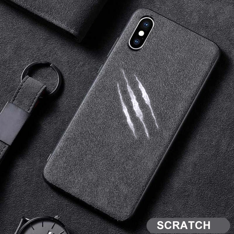 Scratch Логотип роскошного автомобиля чехол для телефона для iPhone 6S Plus 7 7Plus 8 8Plus X 10 XR XS Max 11 Pro 11Pro Coque силиконовый кожаный чехол с Бэтменом - Цвет: Scratch