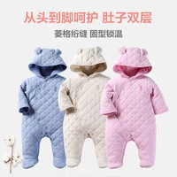 newborn baby winter hoodie clothes 100cotton infant baby girls pink climbing new spring outwear rompers 0 18month boy jumpsuit