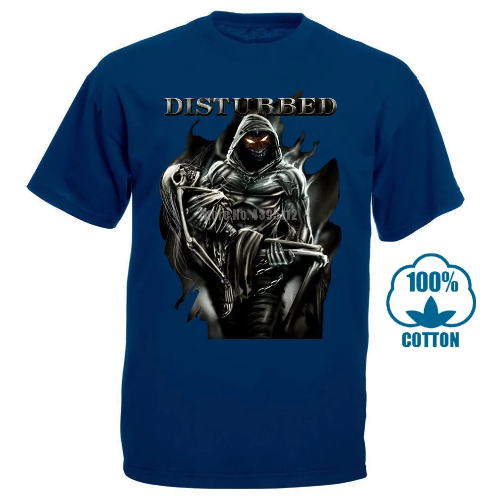 Тёмно-синий Distursed Lost Souls рубашка s m l Xl Xxl Официальная футболка металлическая рок-группа футболка - Цвет: Тёмно-синий