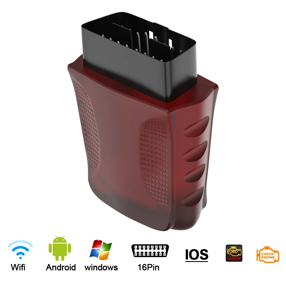 

Адаптер интерфейса OBD сканера для Android/ПК/IOS считыватель кодов автомобильный диагностический сканер инструмент OBDII Wifi проверка двигателя