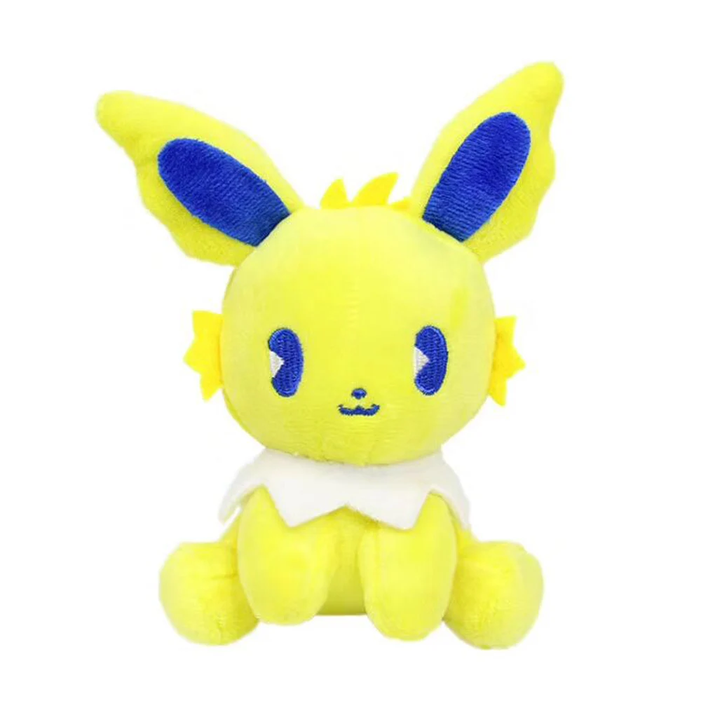 Новинка, 10 шт., Ditto Metamon Charmander Squirtle Snorlax Pikchu Eevee Espeon flarion Jolteon Sylveon Umbreon Vaporeon, плюшевая кукла - Цвет: Soda Jolteon 10cm