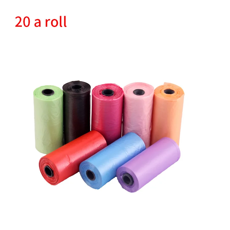 20 pcs 1 roll 1 шт. практичная для домашней собаки мешок для экскрементов диспенсер отходов держатель мусора диспенсеры+ гигиенический пакет для уборки за животными Набор домашних животных собак мусорное ведро чистящие средства - Цвет: 20 pcs 1 roll