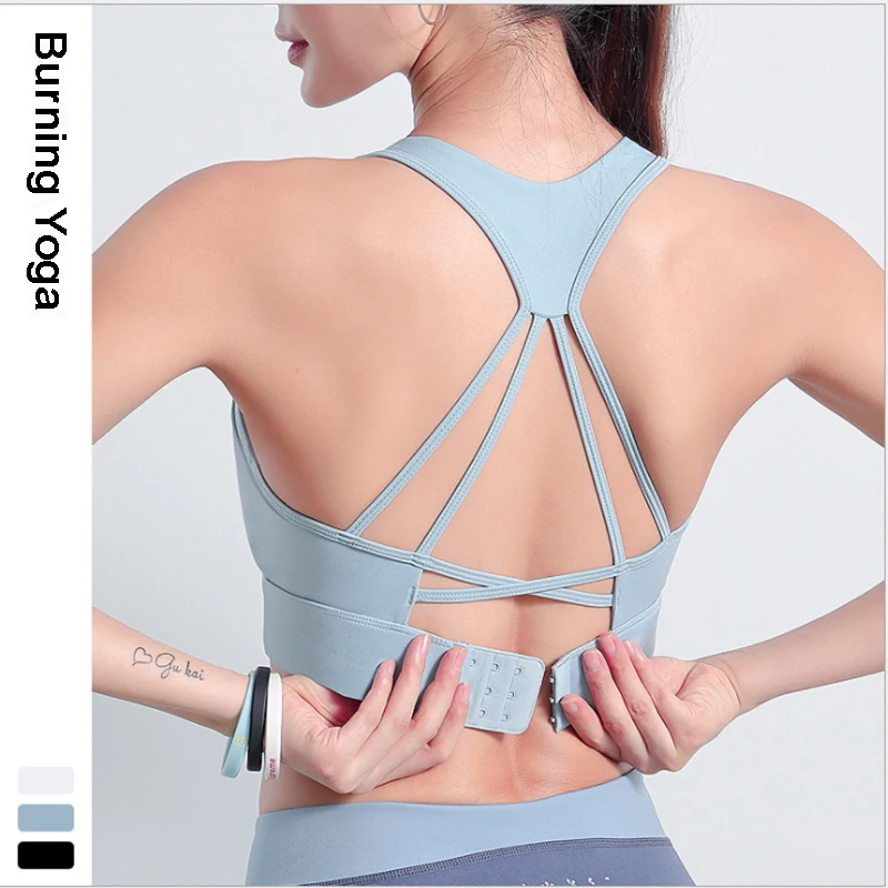 Новинка ударопрочный спортивный бюстгальтер женское нижнее белье топ для йоги