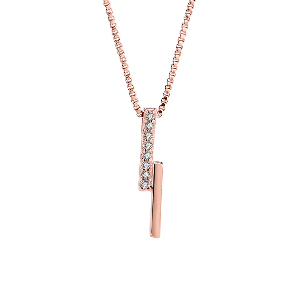 

Женское геометрическое ожерелье с кулоном в виде полоски, золотая и серебряная цепочка, ожерелье с кристаллами, Женское Ожерелье для влюбле...