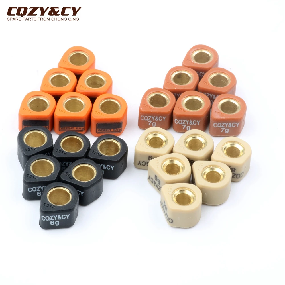 Грузоподъемность 6 шт. регулируемые весы 15x12 мм 6g 7g 8g для Yamaha Aerox Breeze Bws Jog R Neo'S Slider
