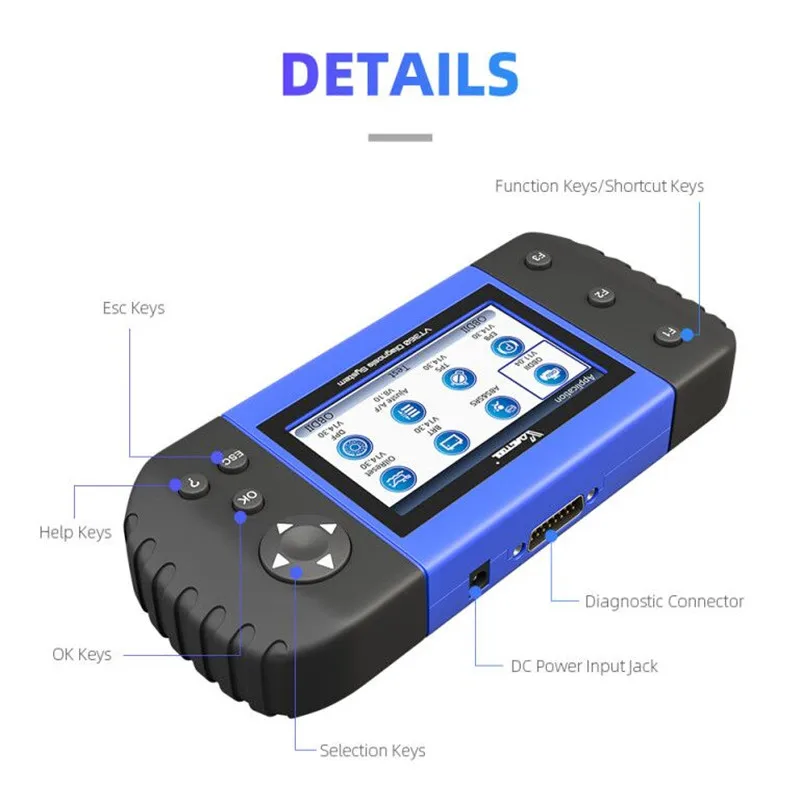 VT600 OBD2 автомобильный сканер инструмент VT 600 ДВИГАТЕЛЬ ABS SRS EPB масло Сервис Сброс