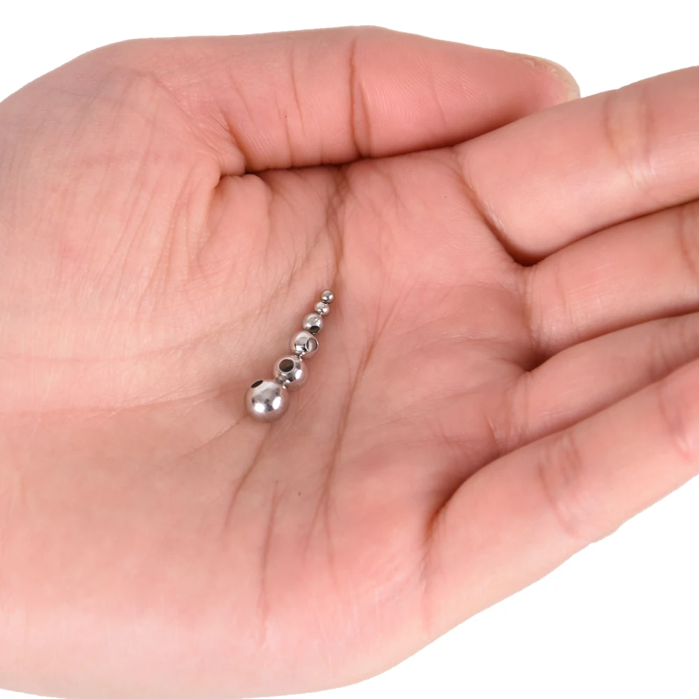 Металлические медные рыболовные бусины HYBOLAN круглые золотые/серебряные 2/2 4/3/4/5/6