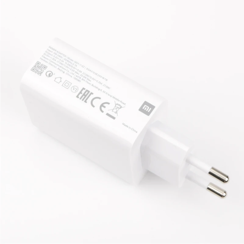 Зарядное устройство 33 Вт для xiaomi с европейской турбозарядкой оригинальный