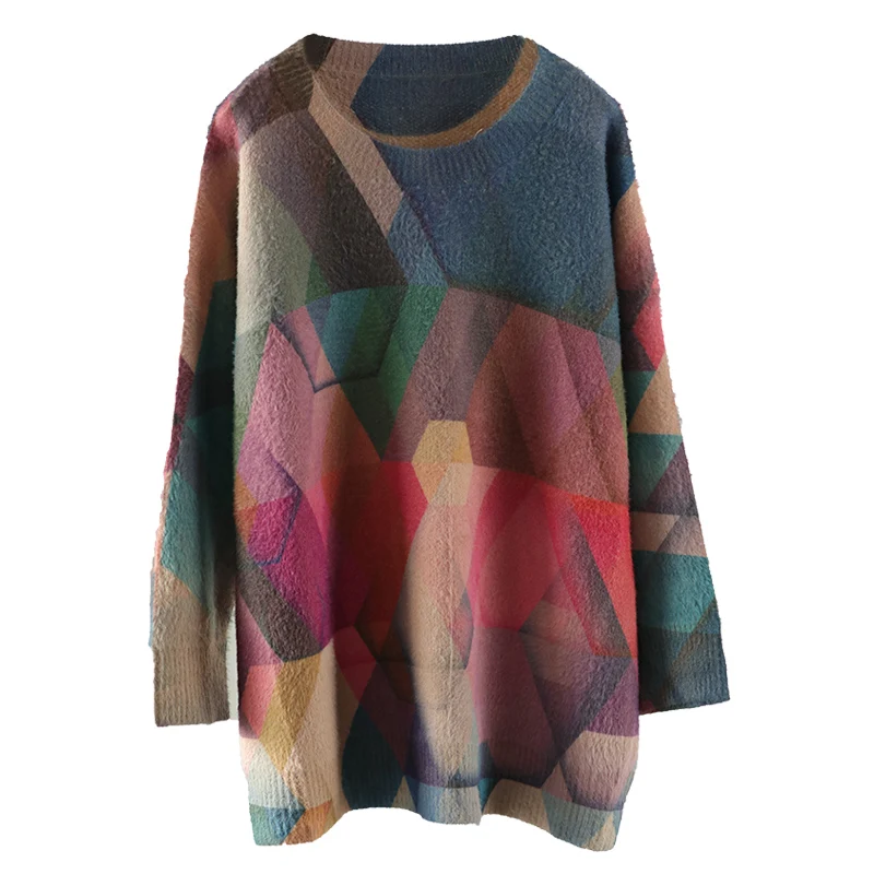 Johnature Women Pullover Sweaters Sweet Soft Cloths 2019 Autumn New Long Sleeve O-Neck Mori Girl Vintage | Женская одежда