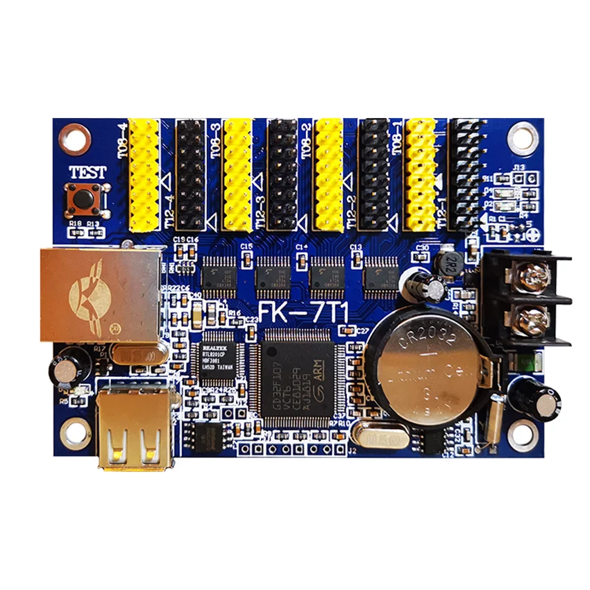 

FK-7T1 controller, usb, ethernet, control size 1024*64,support HUB12,HUB08, monochrom,one color, two color controller
