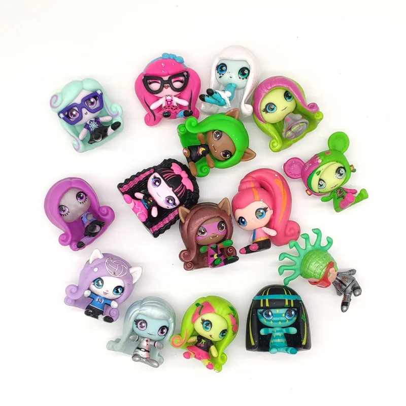 10 шт./лот Новое поступление Мини-куклы-монстры 3-4 см Фигурки героев игрушки модели