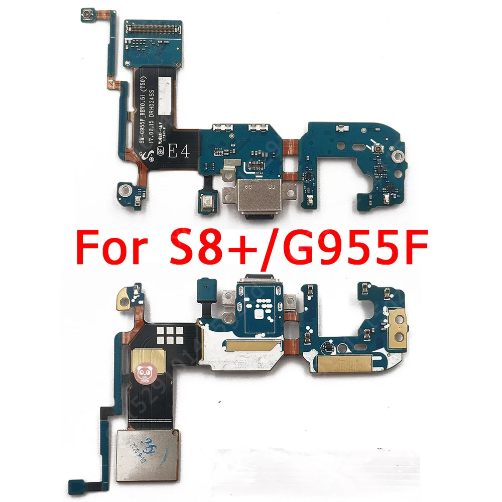 Original USB Charge Board for Samsung Galaxy S8 Plus Charging Port For G955F PCB Connector Flex Cable Replacement Spare Parts