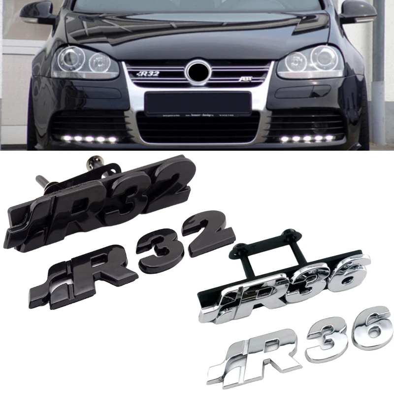 Пластиковая хромированная эмблема заднего багажника R32 R35 R36 для Volkswagen Teramont Bora Jetta