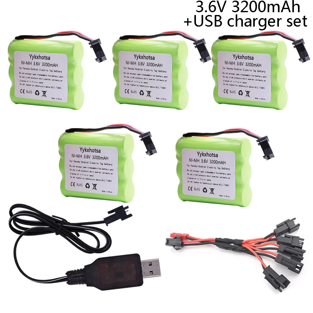 

NiMH-аккумулятор с USB-зарядным устройством, 3,6 В, 3200 мА · ч