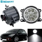 BINGWFPT для Peugeot 307 2002-2008 для Peugeot 208 2014-2015 противотуманная фара в сборе автомобиля H11 светодиодный 12V DRL Противотуманные светильник головной светильник s