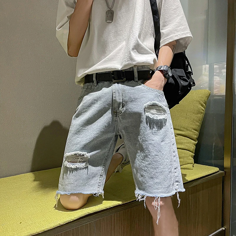 

baggy jeans Men's Classic Blue Black Slim-fit Jeans Business Cotton Elastic Regular Fit Denim Pants Male Brand Trousers