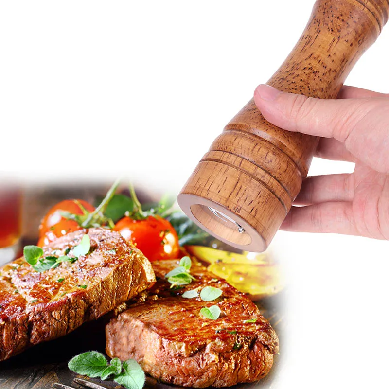 Соли и перца Классическая древесины дуба ручная мельница для шейкером специй Muller