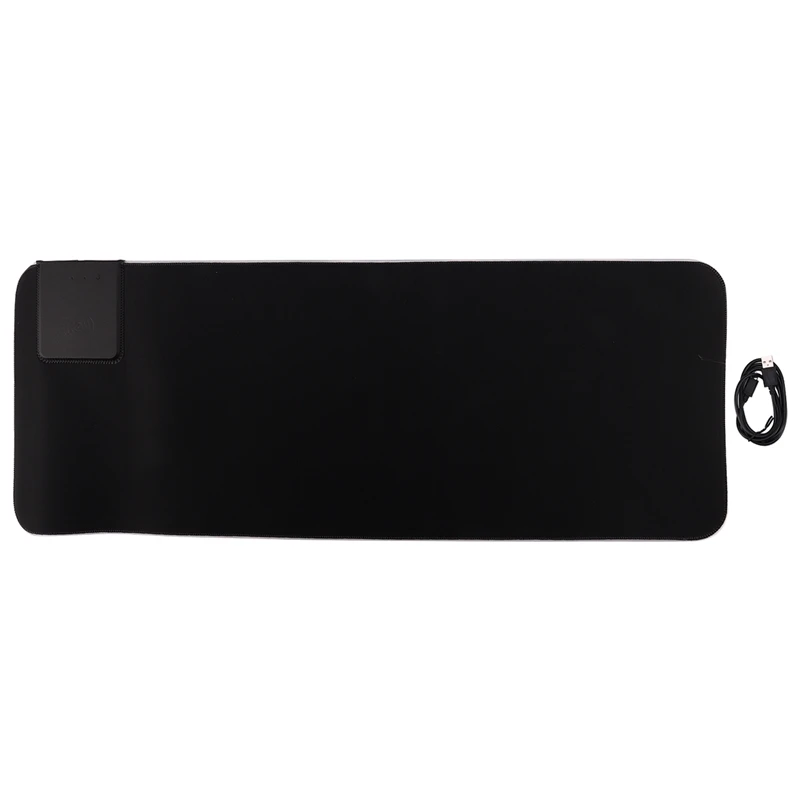 Игровой коврик для мыши RGB большой геймерский компьютерный со светодиодной