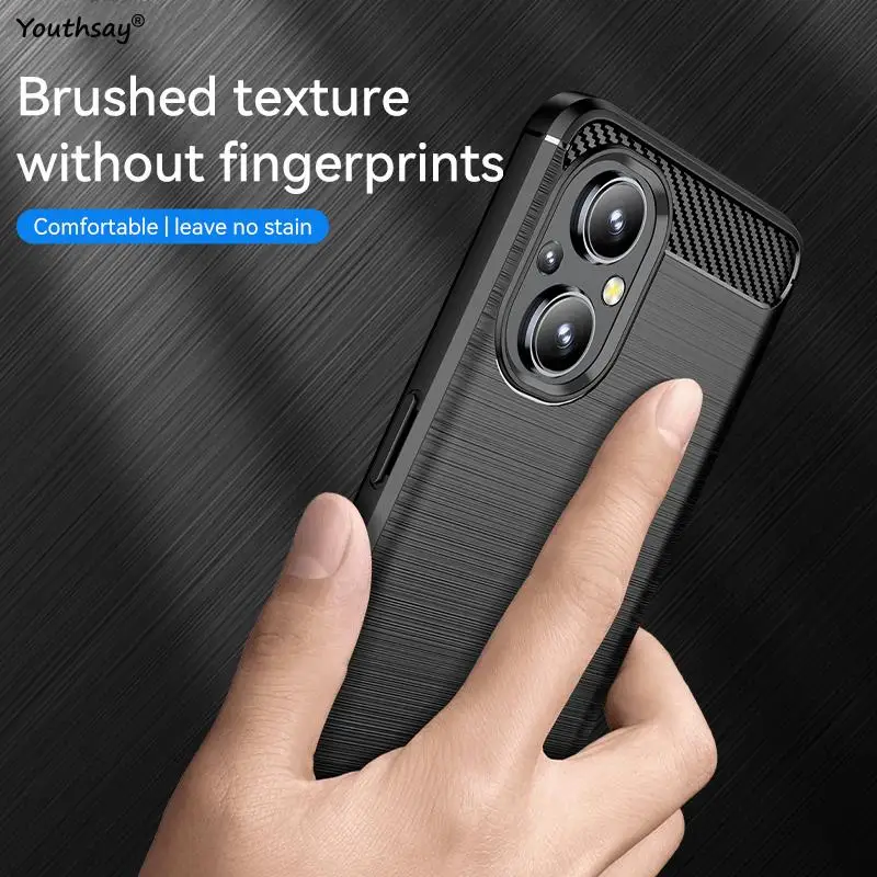 For OnePlus Nord N20 5G Case Cover For OnePlus Nord N20 5G Shell Shockproof Soft Carbon Fiber Phone Bumper For OnePlus Nord N20