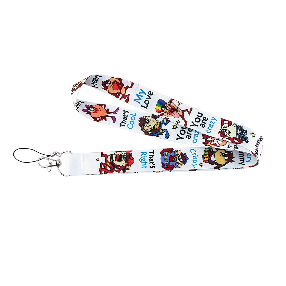 

ZF1861 1pcs Monster Cartoon Icons Style Anime Lovers Key Chain Lanyard Neck Strap for USB Badge Holder DIY Hang Rope